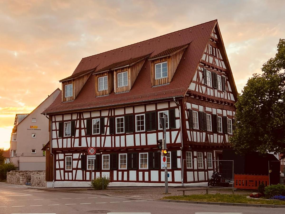 Rose Boardinghouse 24H-7D Self Check-In Automat Hotel Grossbottwar Buitenkant foto